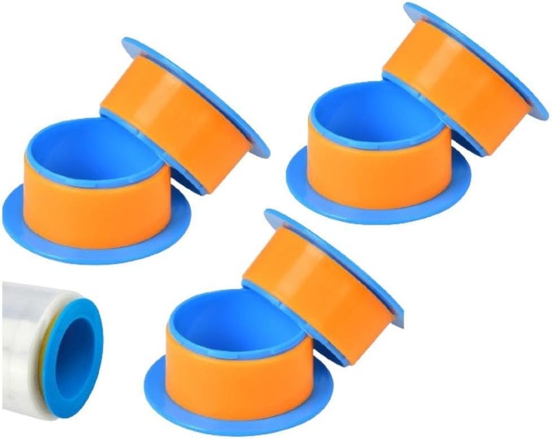 UTAPE Stretch Film Dispenser for 3" Core Film, Factory and Warehouse Use, Heavy Duty Stretch Wrap Dispenser in Blue & Yellow, Durable Pallet Wrap Stretch Film Shrink Wrap Machine - Image 1